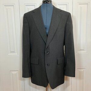 Talbot Jaimes Grey Wool Pinstripe Suit 42R